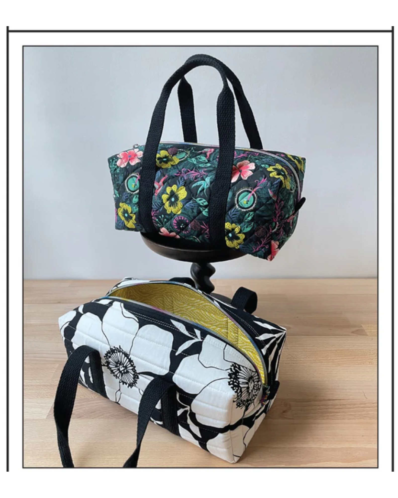 Chic Mini Duffle Bag Pattern - Fat Quarter Friendly