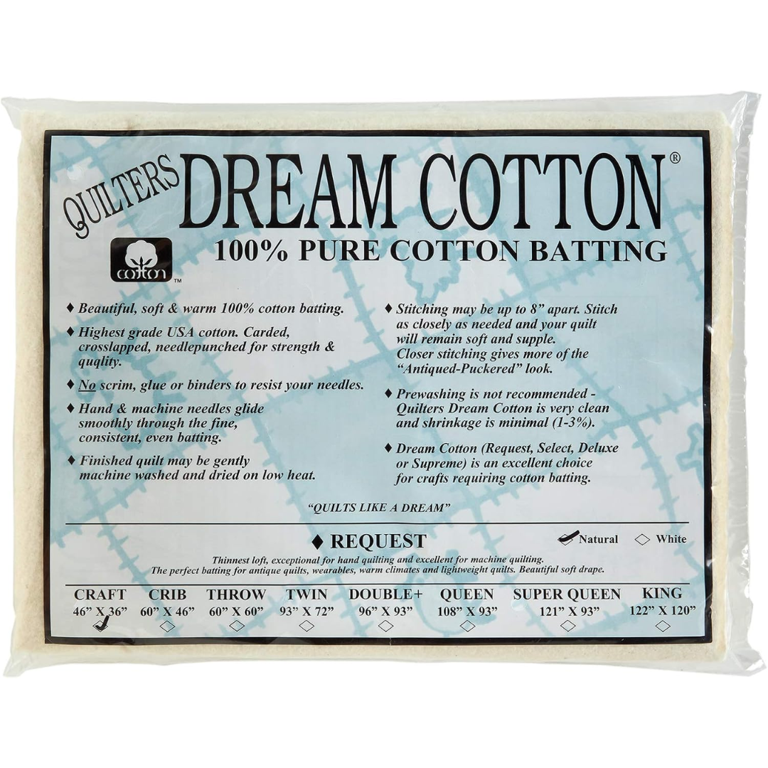 Quilters Dream Cotton Batting - Craft Size
