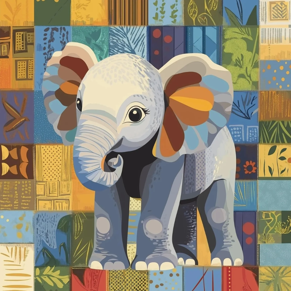 Baby Elephant Fabric