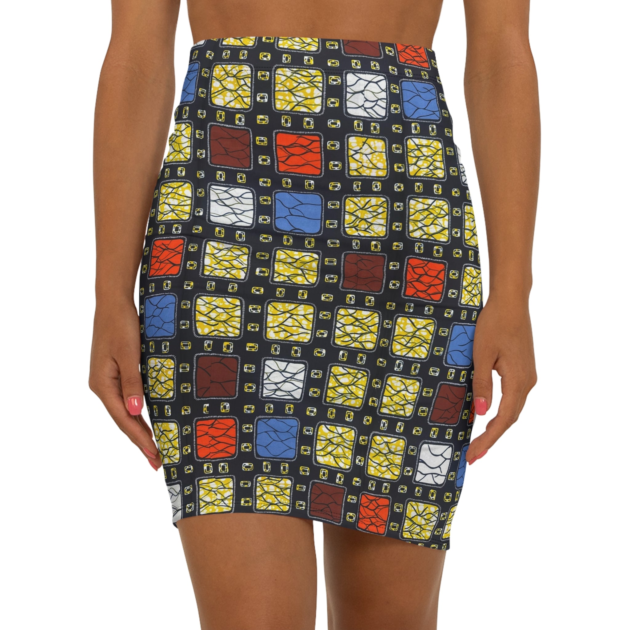 Color Blocks African Print Fabric