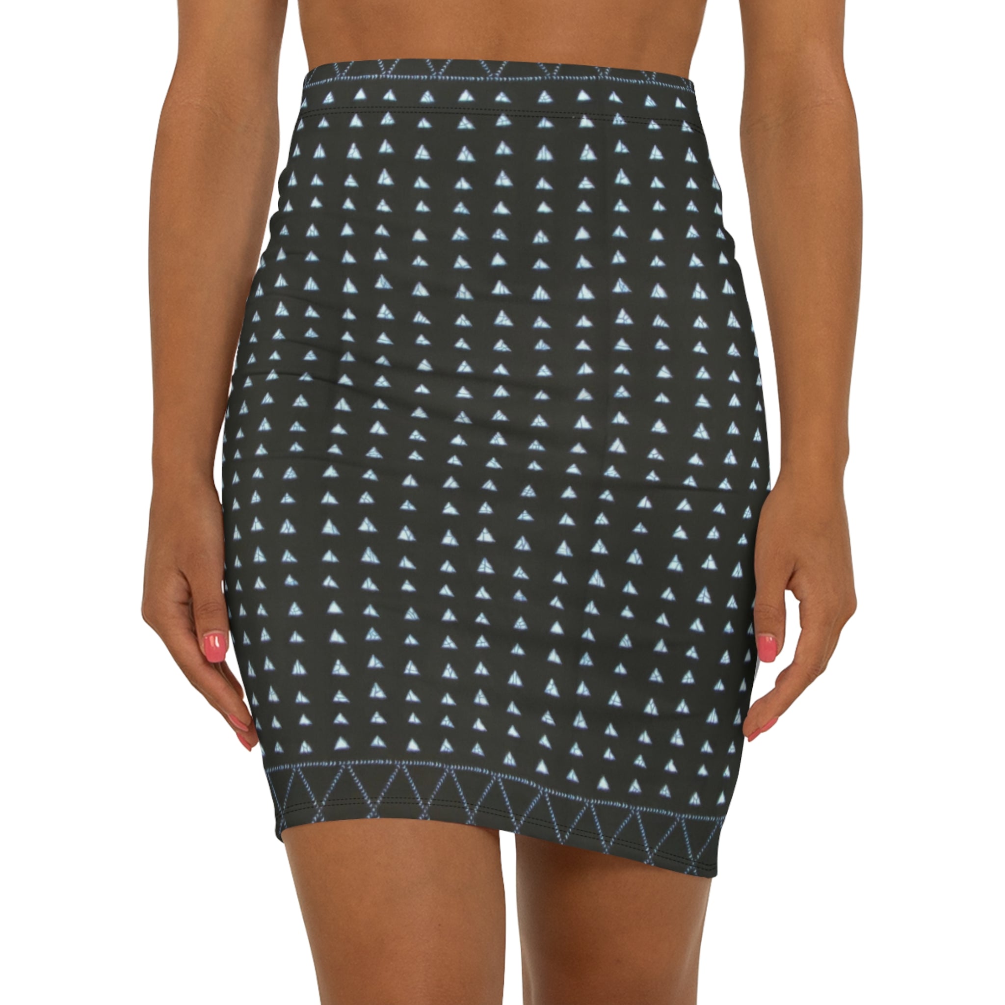 Ebony Triangles African Print Fabric