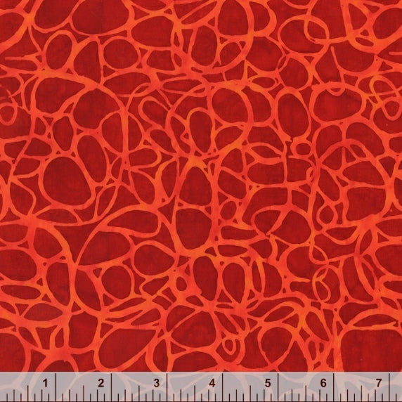 Crimson Swirls Batik