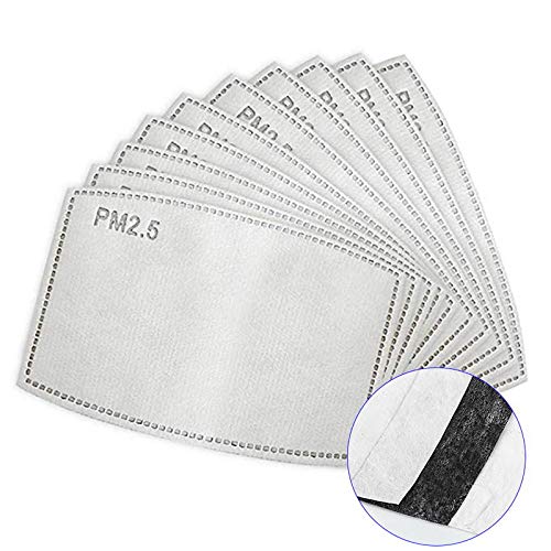 PM2.5 Activated Carbon Filter For Cloth Face Covering with Filter Pocket