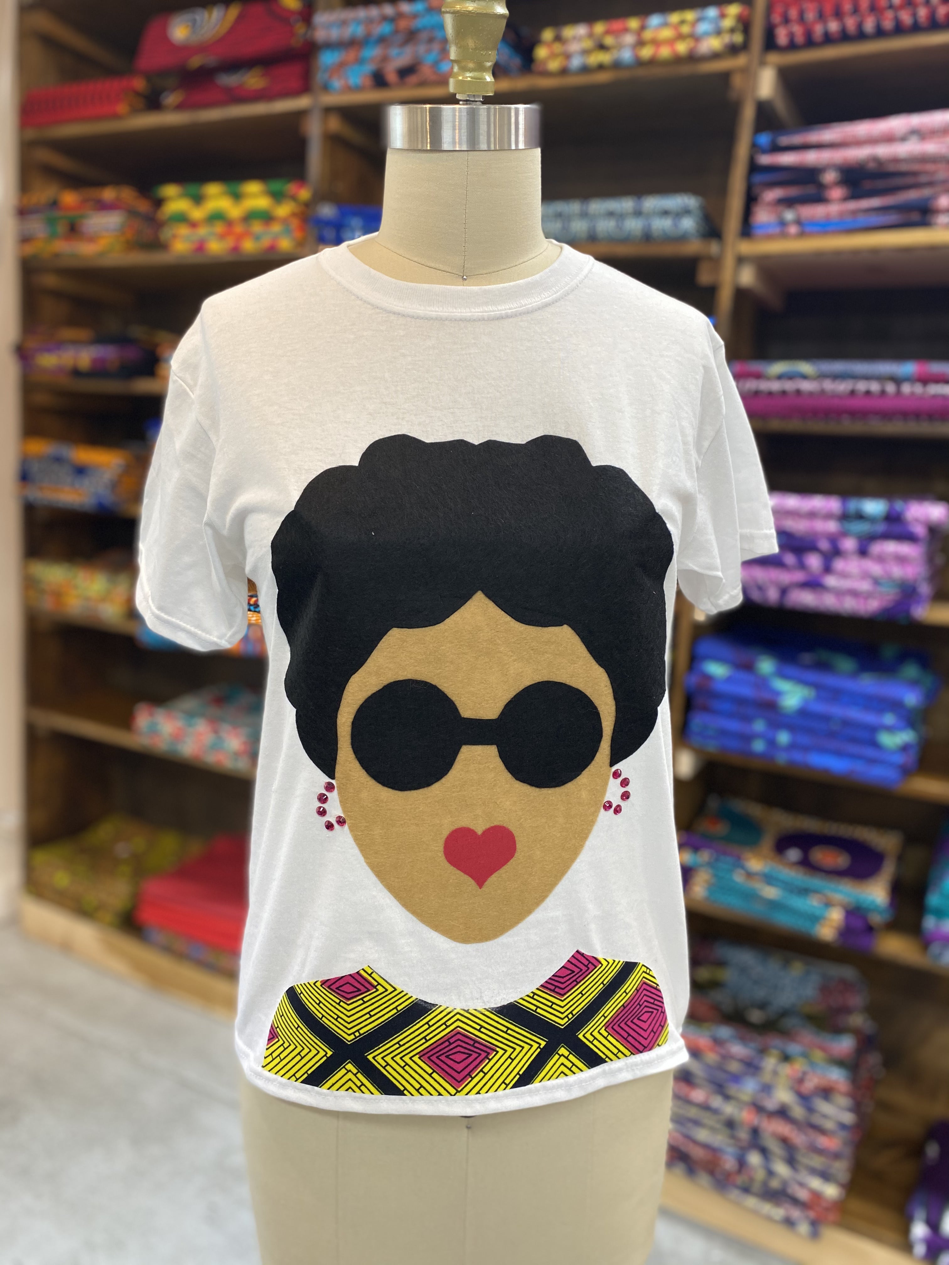 Afro Puff T-Shirt Pattern 