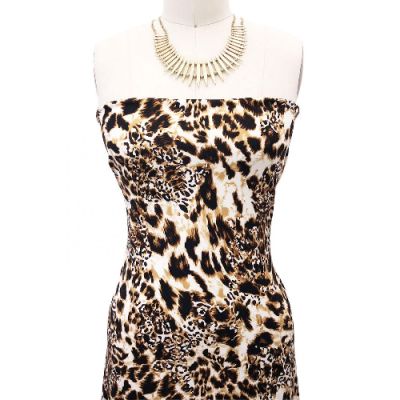 Golden Brown Leopard Knit