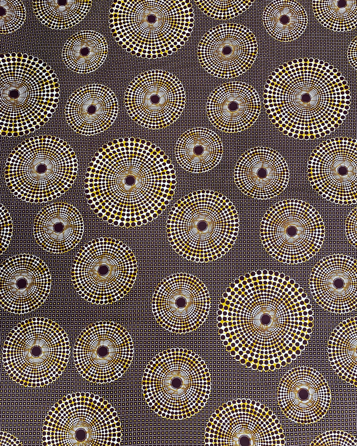 Golden Ripple African Print Fabric