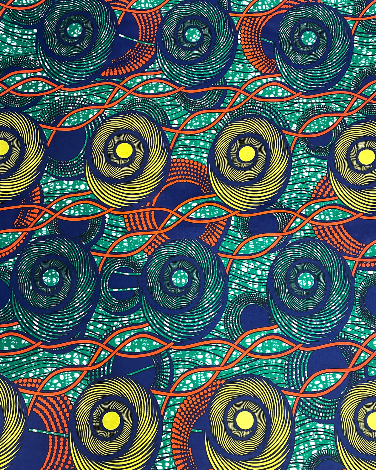 Infinity Swirls African Print Fabric