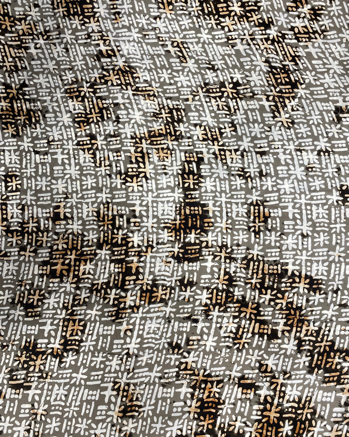 Sandstone Script African Print Fabric