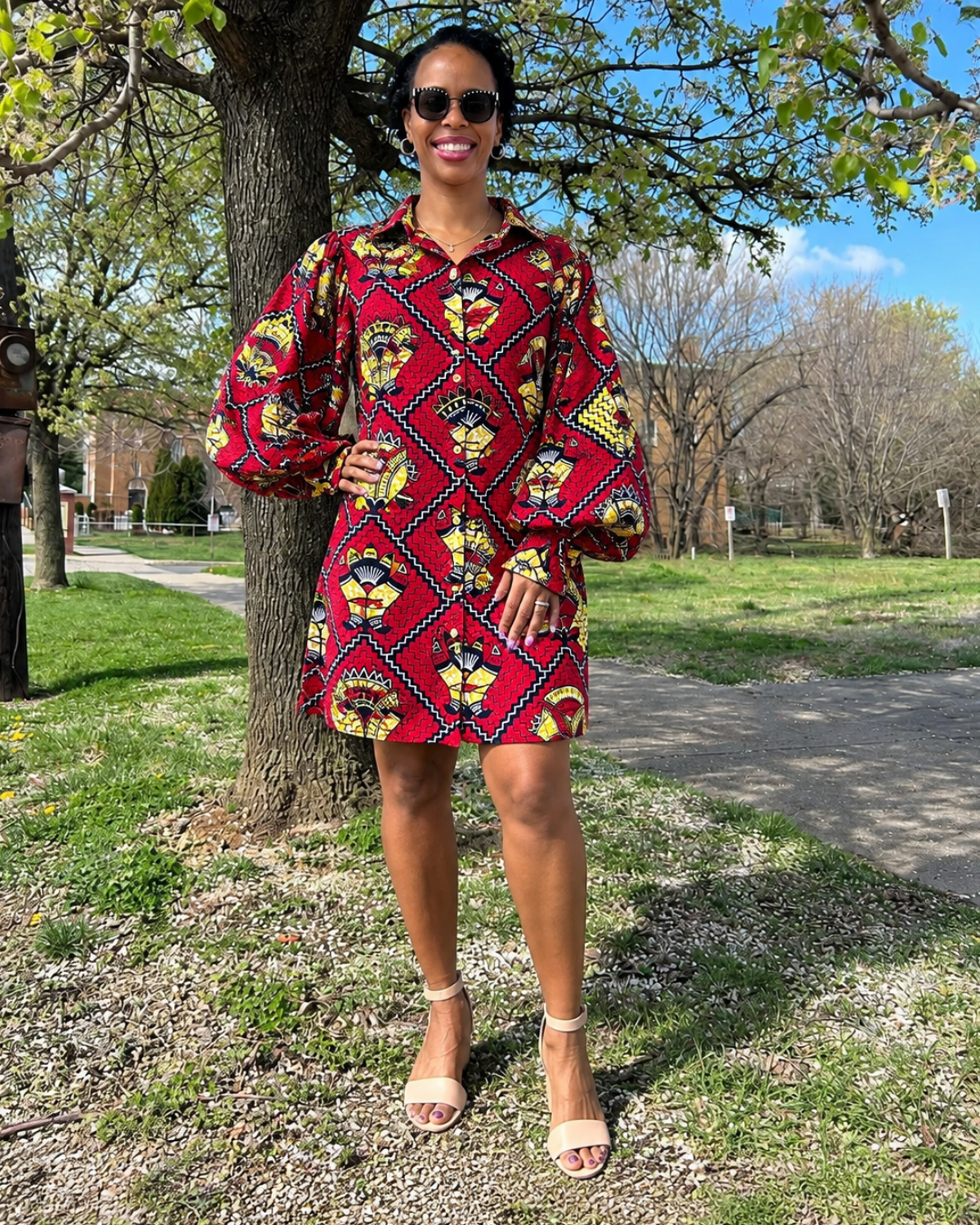 Crimson Royalty African Print Fabric