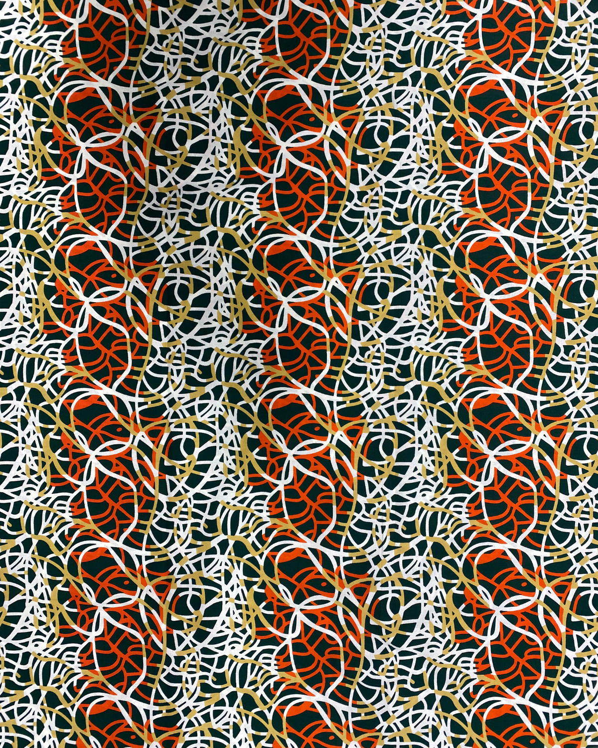 Interwoven Rhythm African Print Fabric