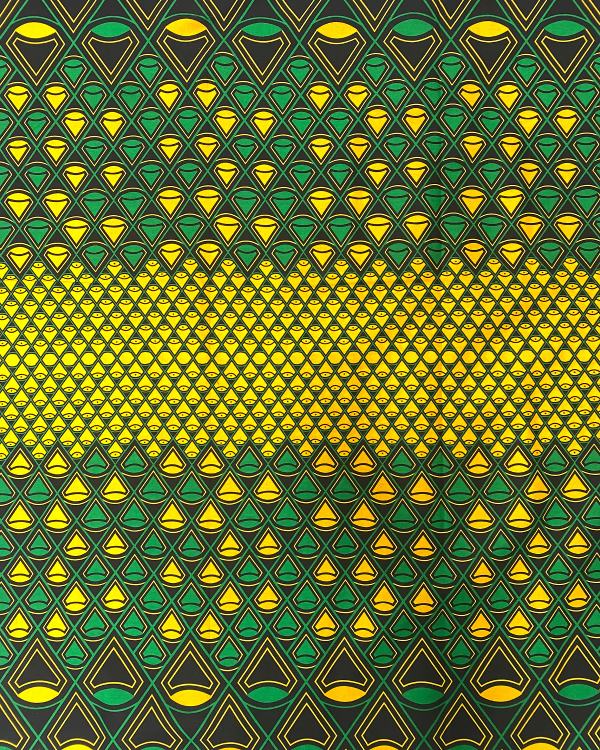 Emerald Crown African Print Fabric