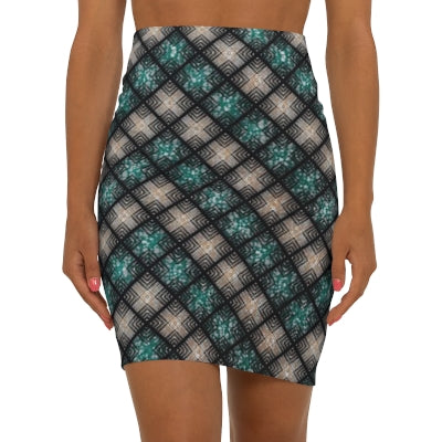 Starburst Grid African Print Fabric