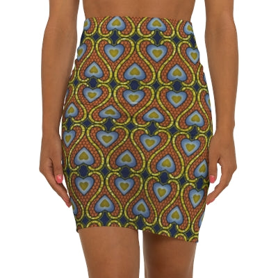 Subtle Hearts African Print Fabric