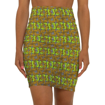 Lime Time Premium African Print Fabric
