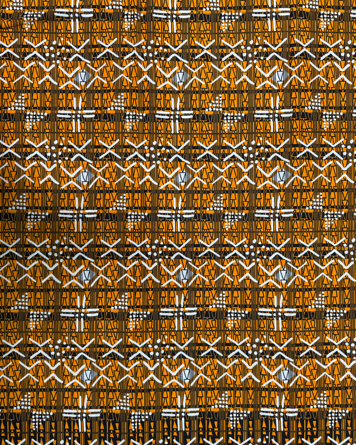 Structured Paths African Print Fabric
