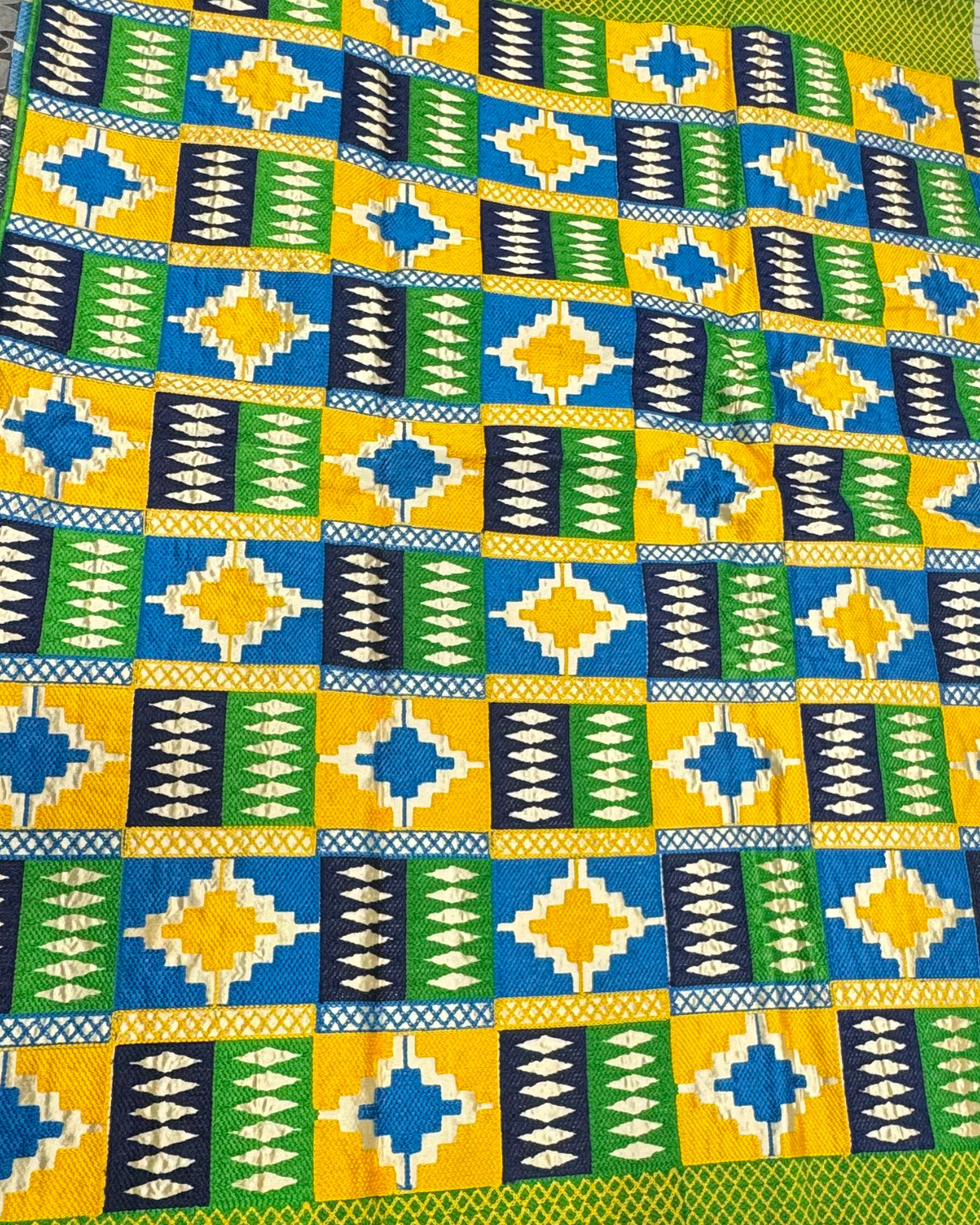 Embroidered Kente Fabric