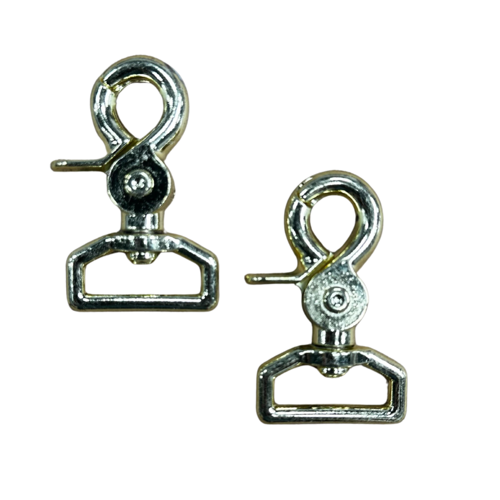 1 Inch Brass Plated Trigger Swivel Snap Hooks