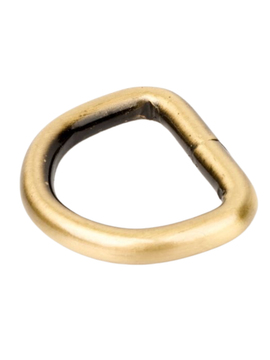 1 Inch Brushed Brass Heavy Welded D-Rings