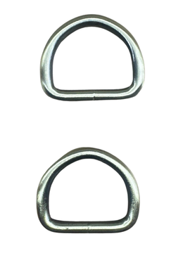 1 Inch Brushed Brass Heavy Welded D-Rings