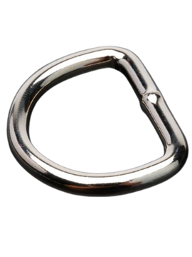 1 Inch Nickel Plated Heavy Welded D-Rings