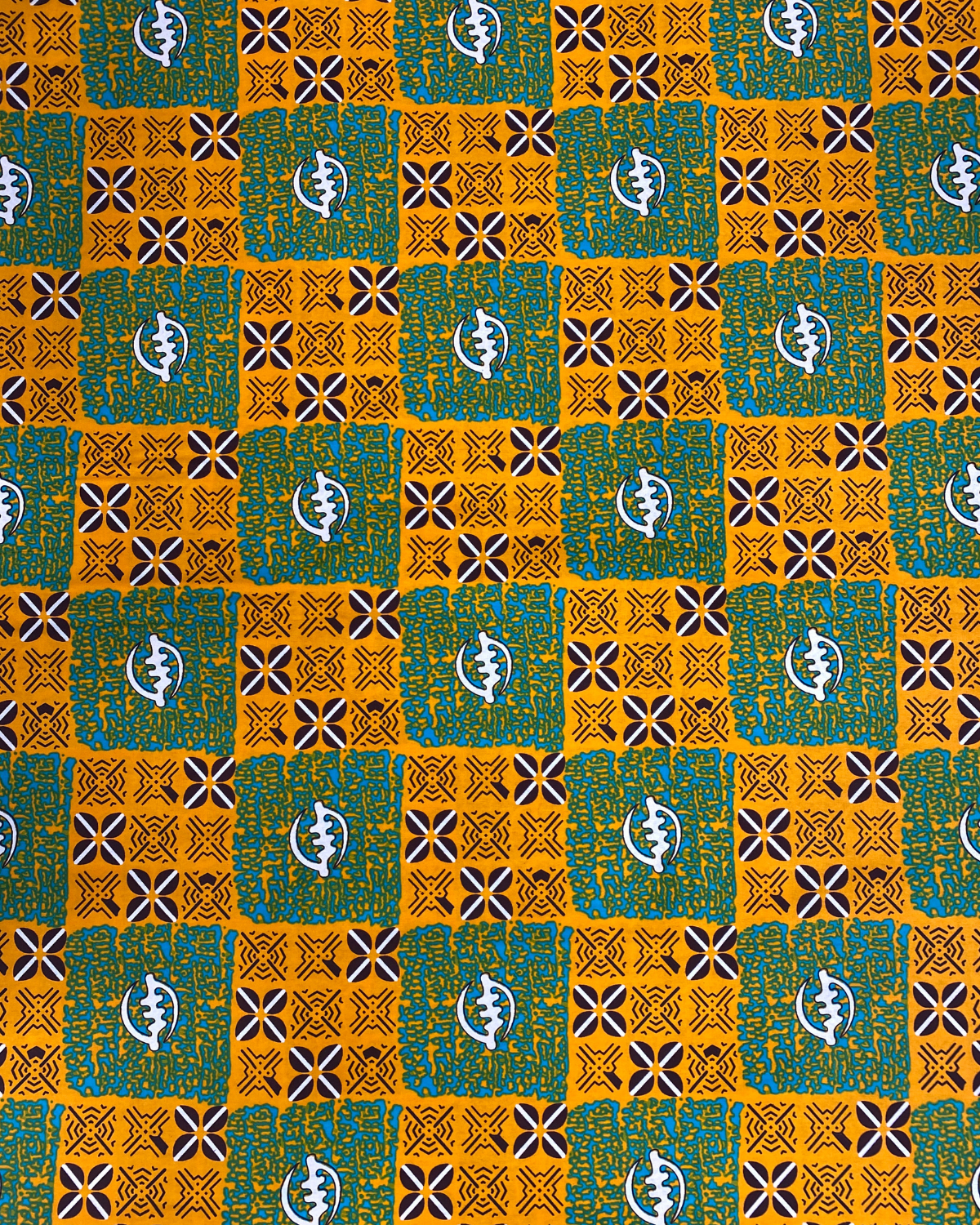 Heritage Tiles African Print Fabric