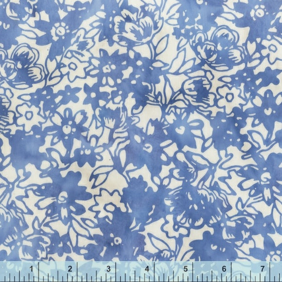 Garden Blue-Batik