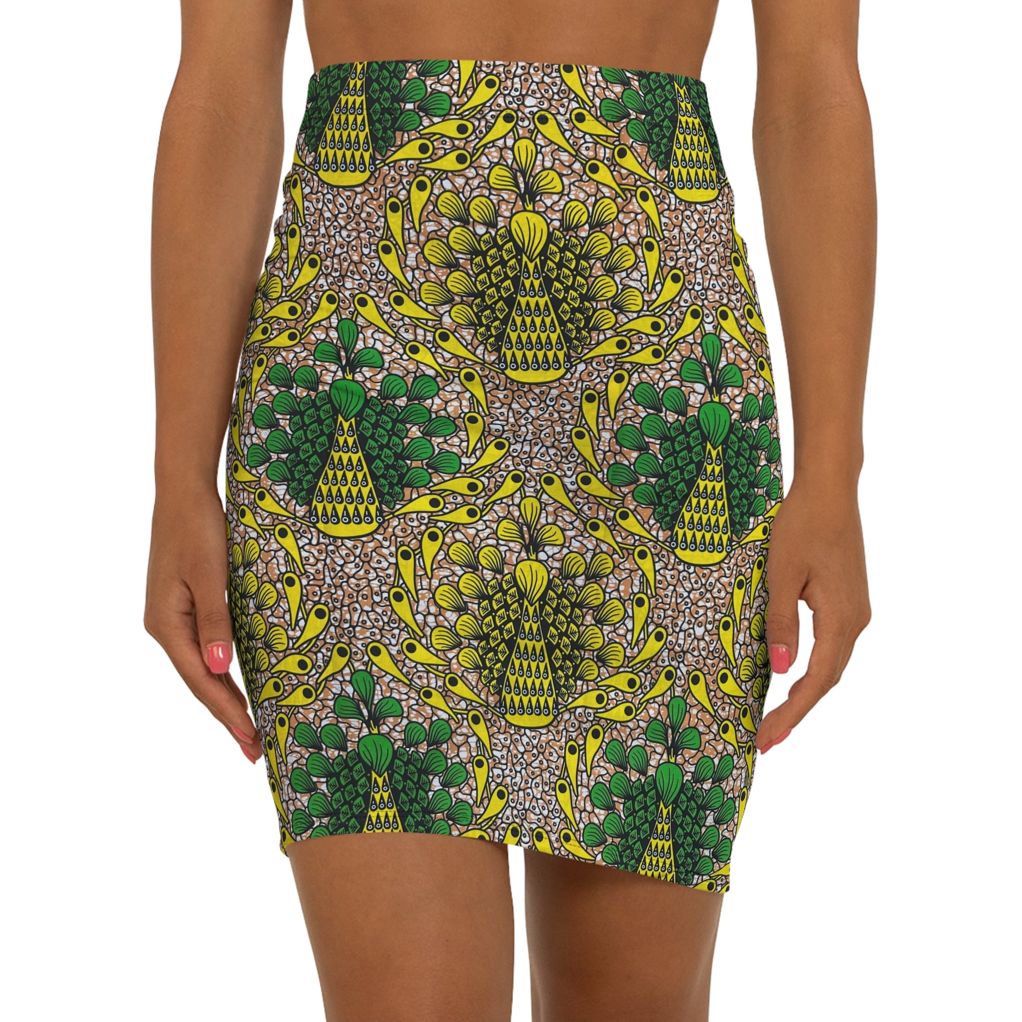 Sunlit Peacock African Print Fabric