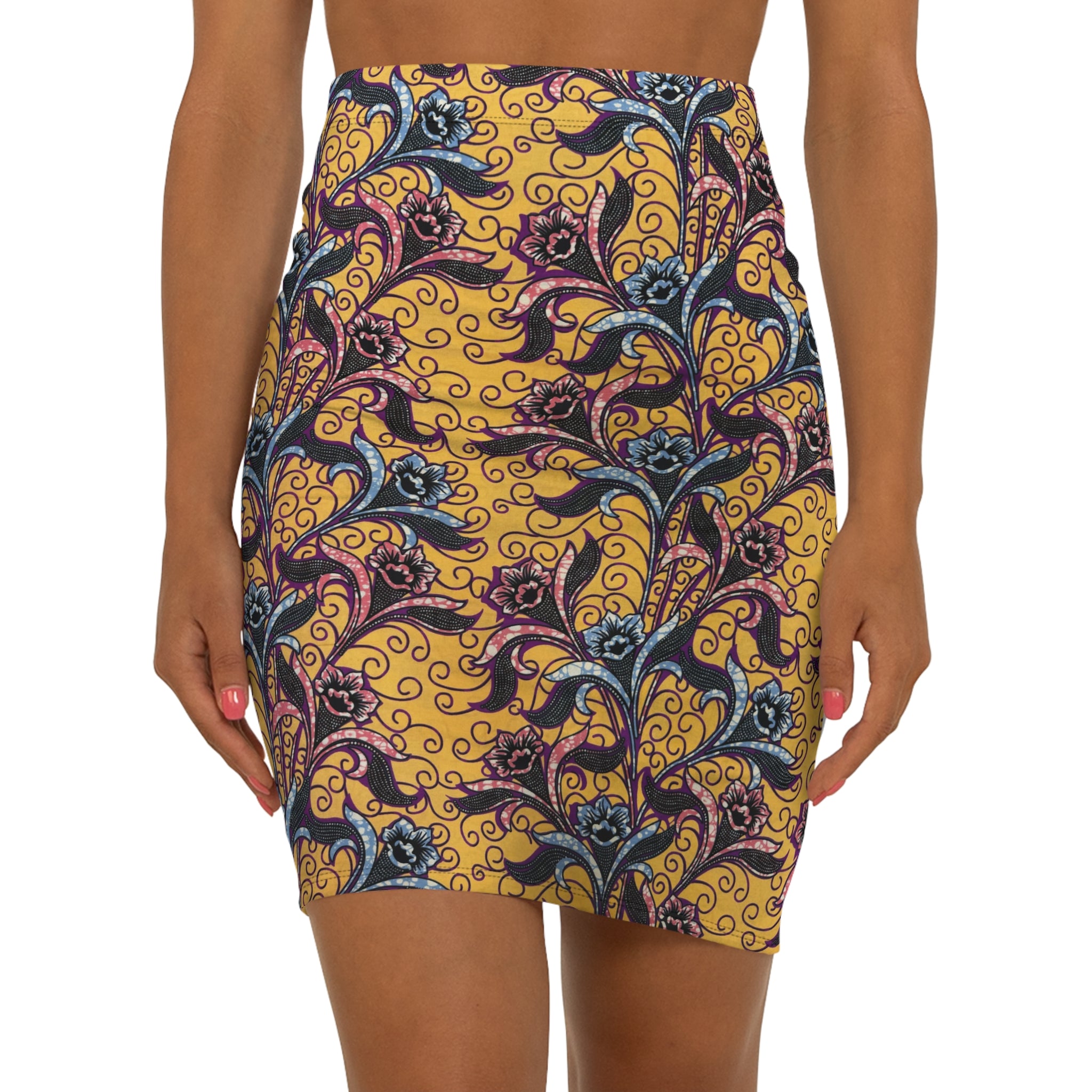 Sunlit Petals African Print Fabric