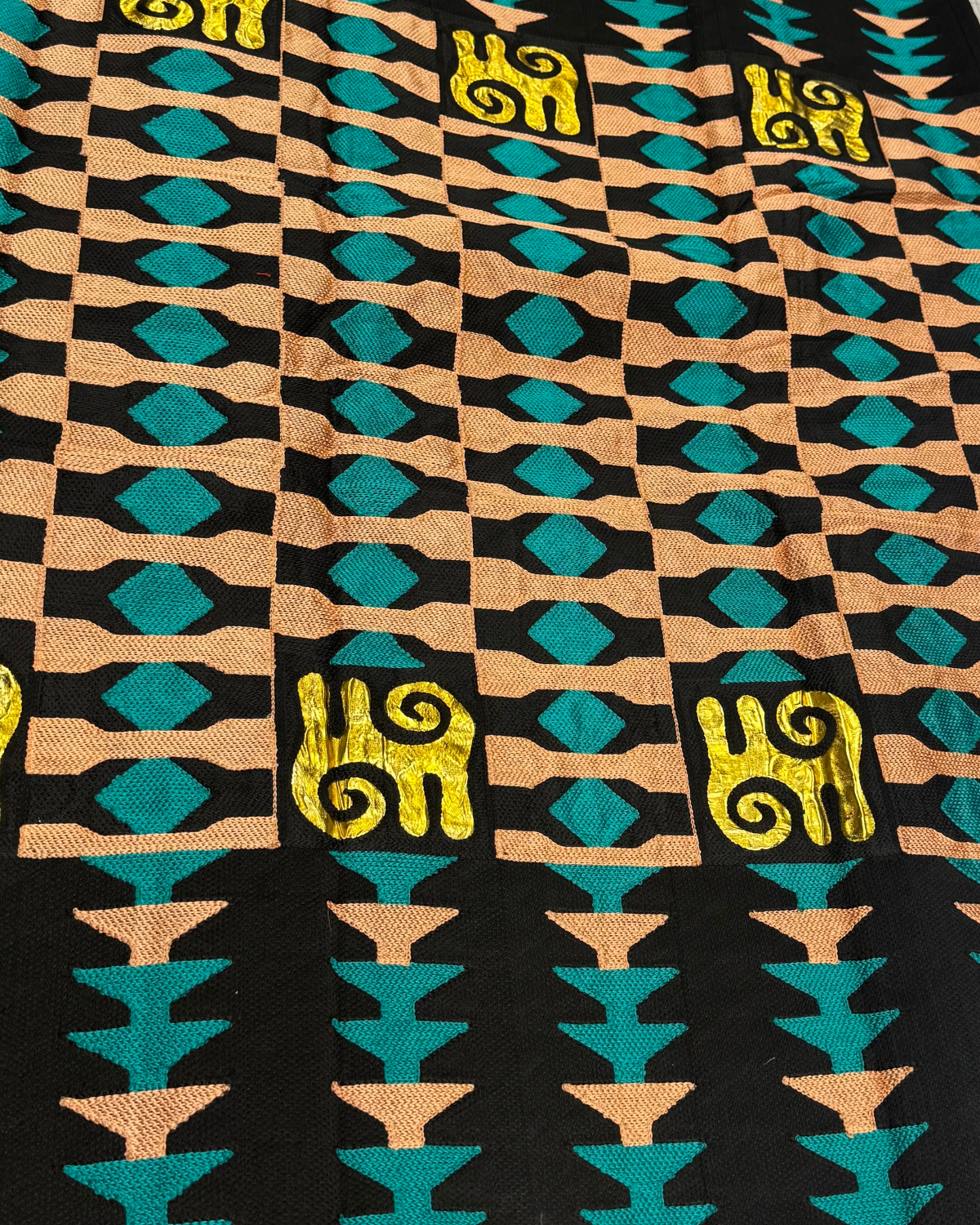Embroidered Kente Fabric