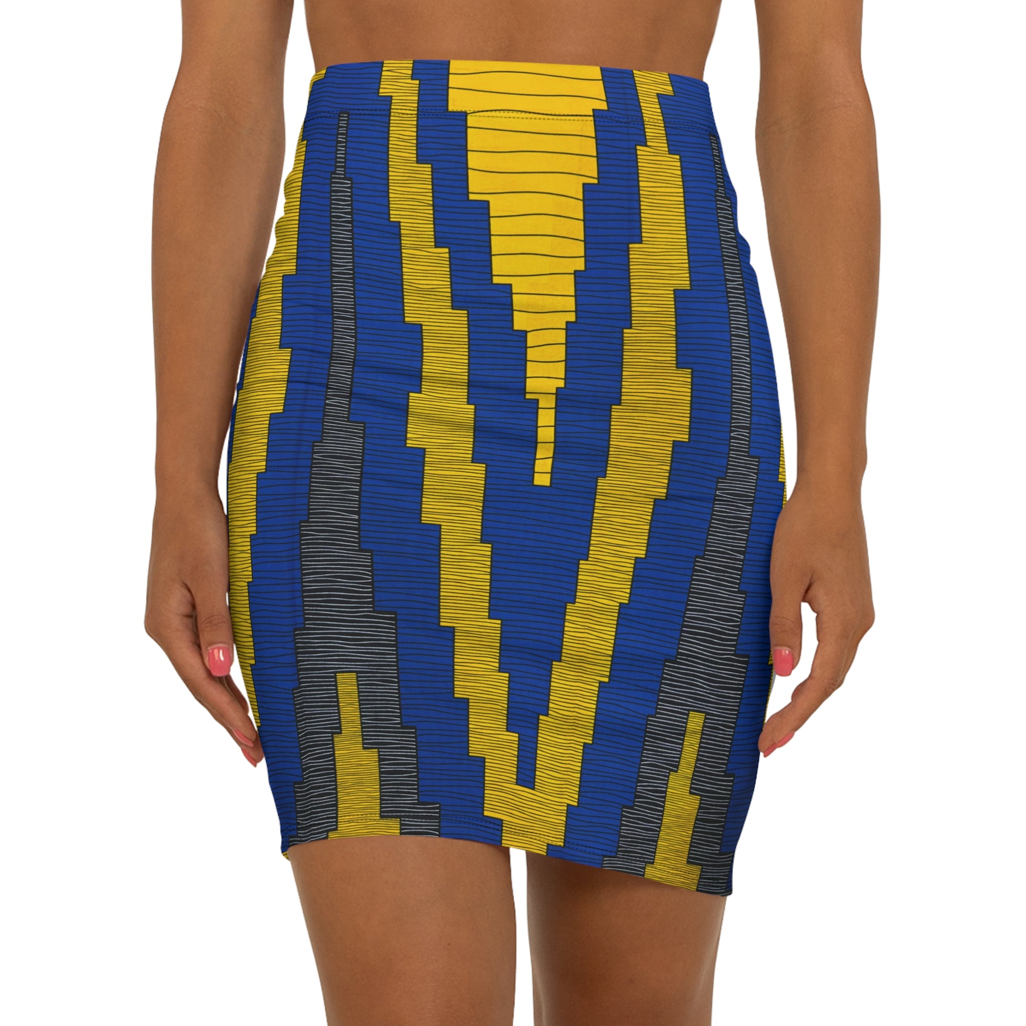 Golden Ascent African Print Fabric