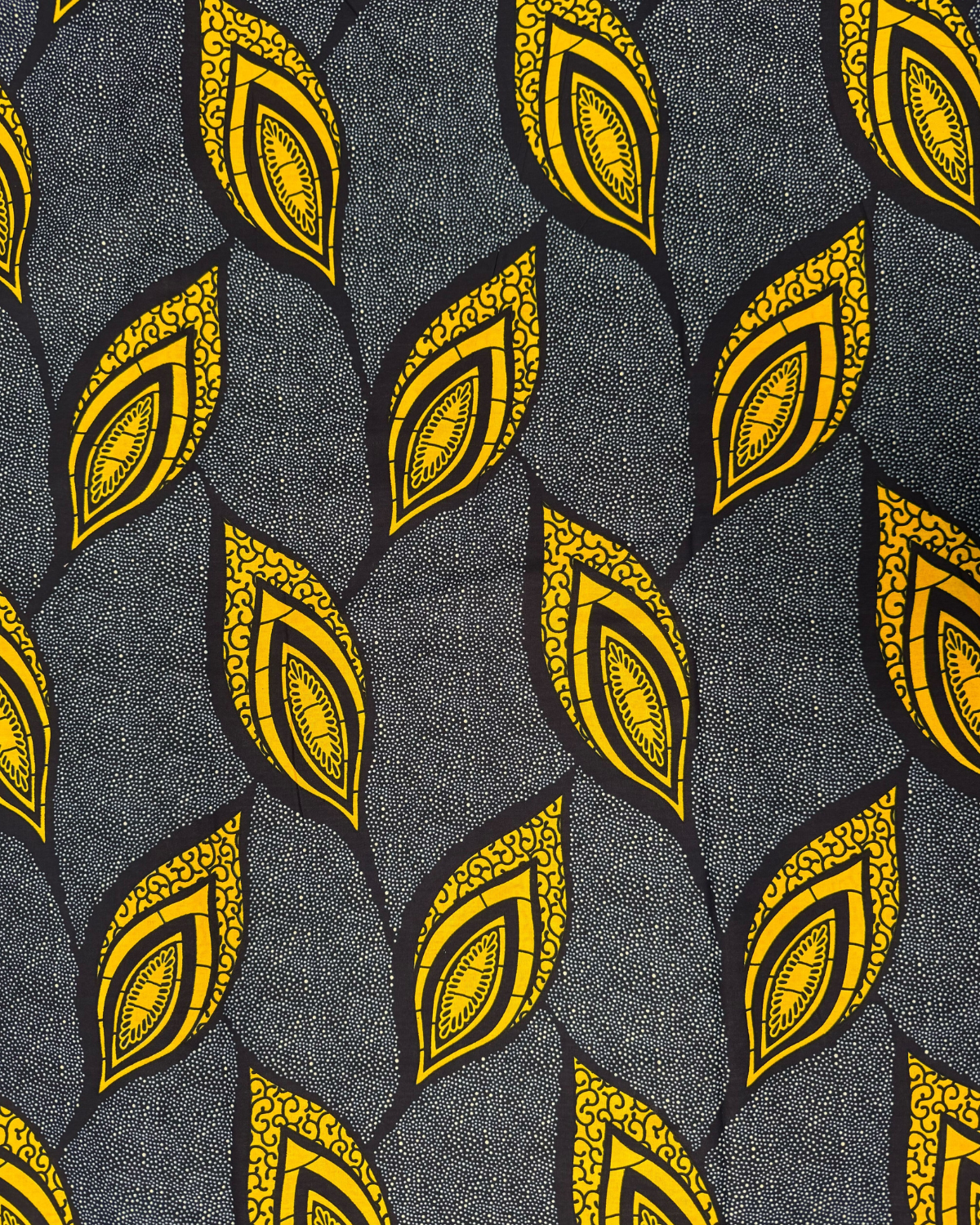Golden Gaze African Print Fabric