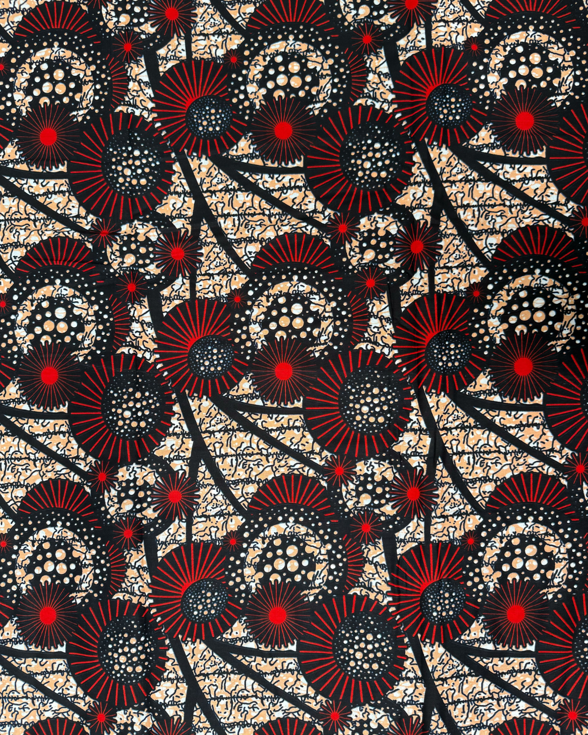 Solar Whispers African Print Fabric