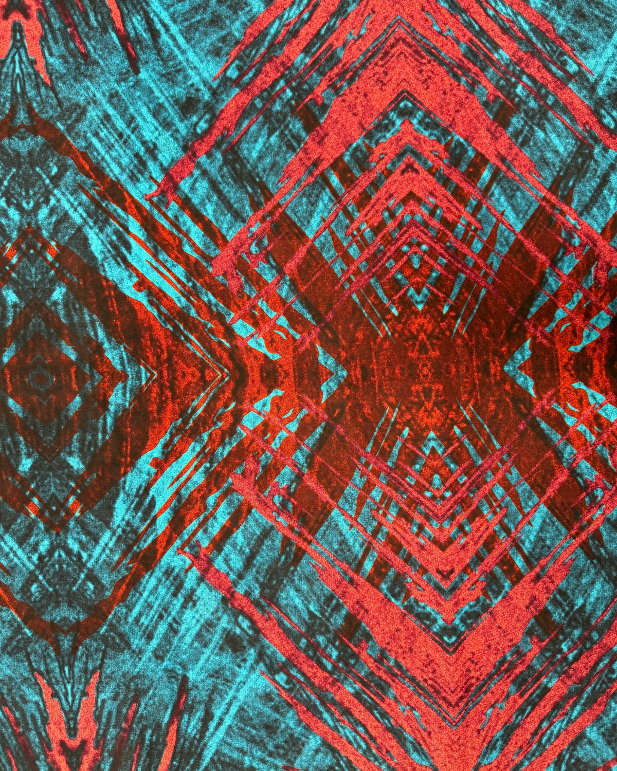 Radiant Ridges African Print Fabric