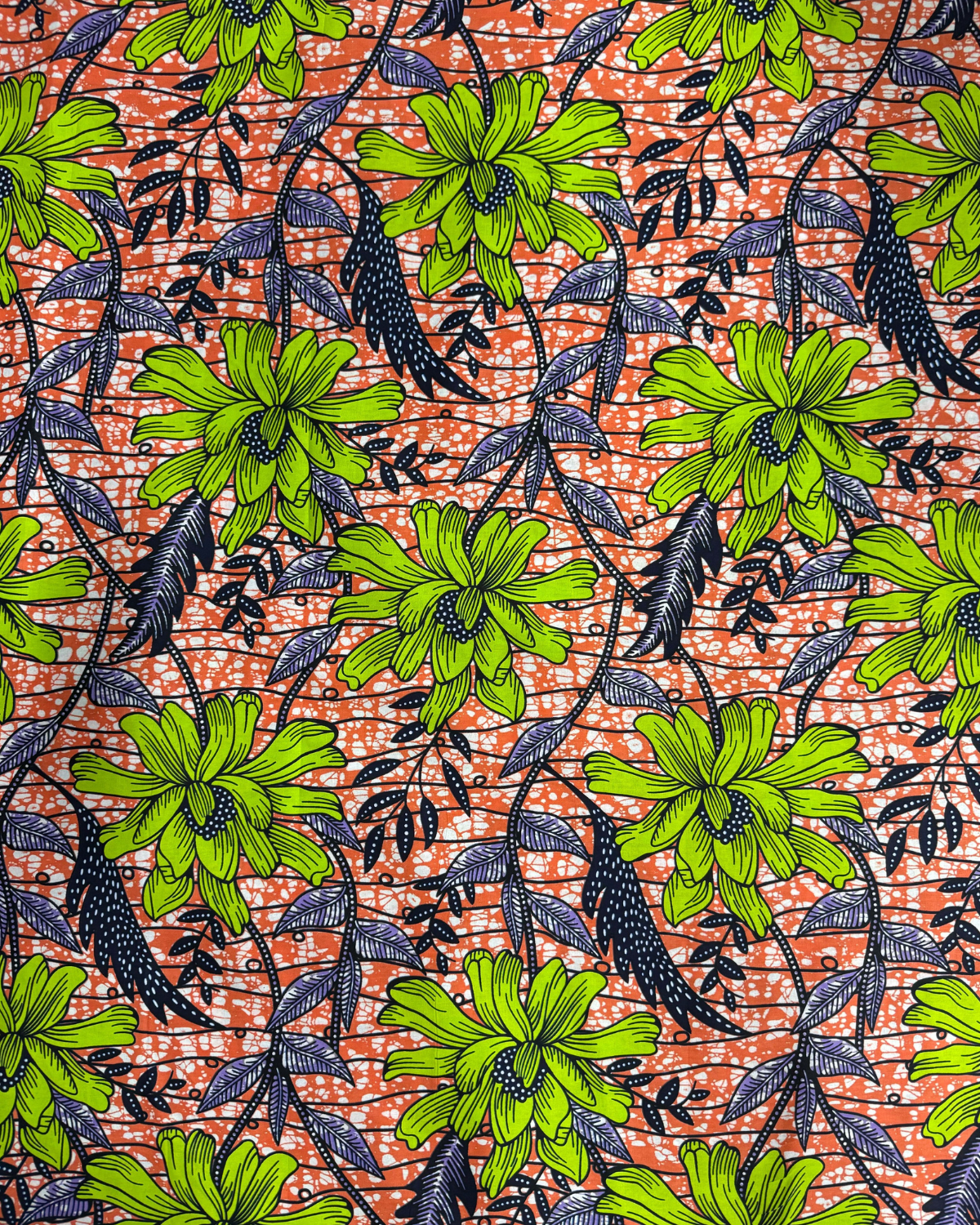 Botanic Blaze African Print Fabric