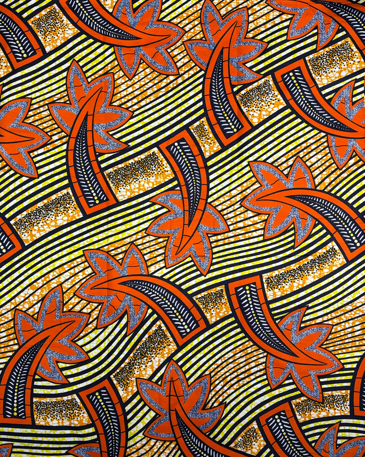 Kinetic Flame African Print Fabric