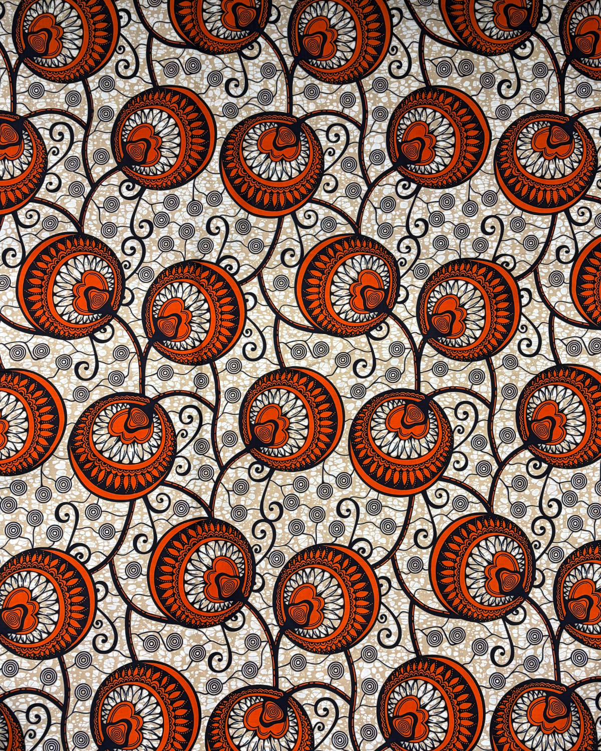 Sunset Medallion African Print Fabric