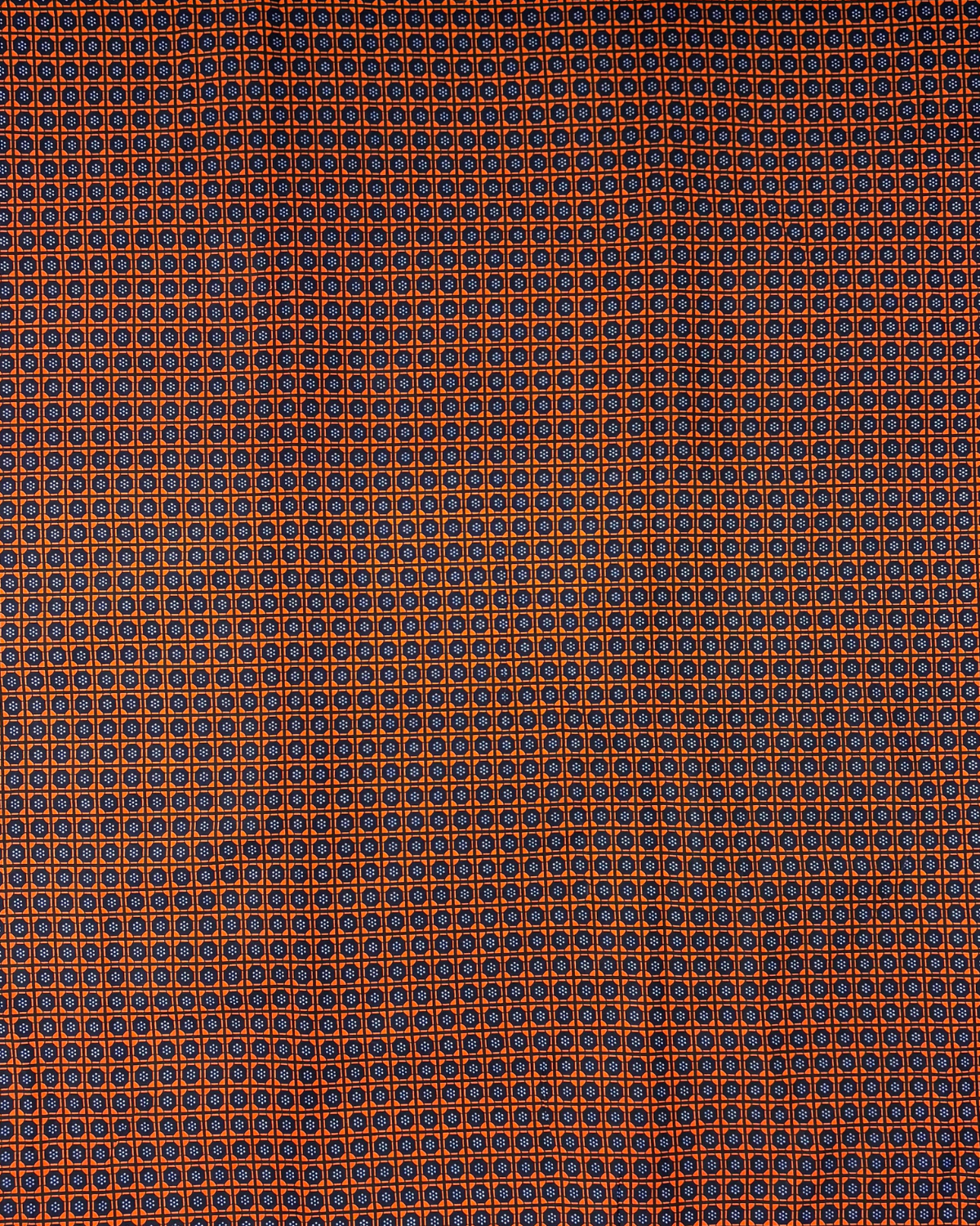 Ember Grid African Print Fabric