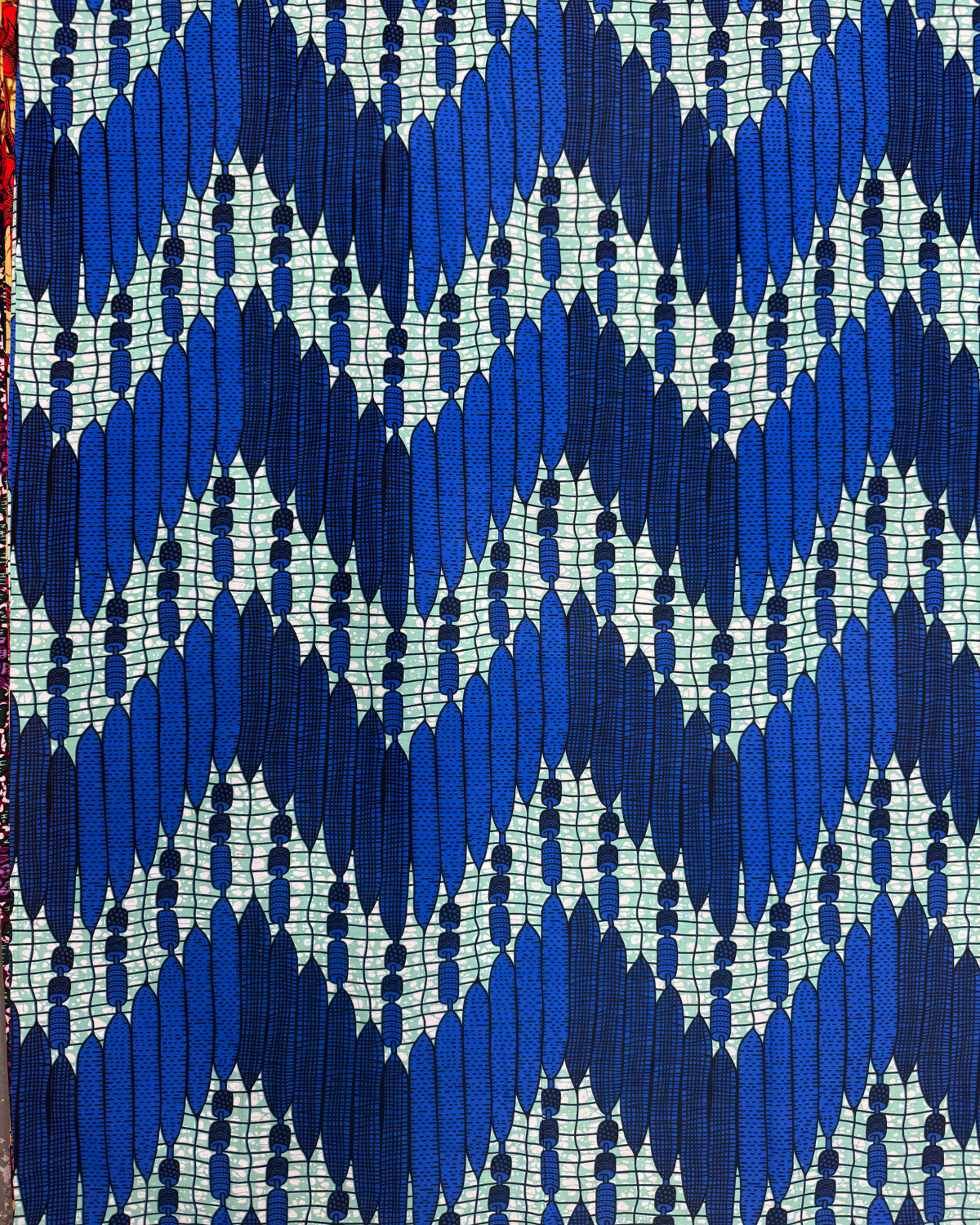 Blue Cascade African Print Fabric