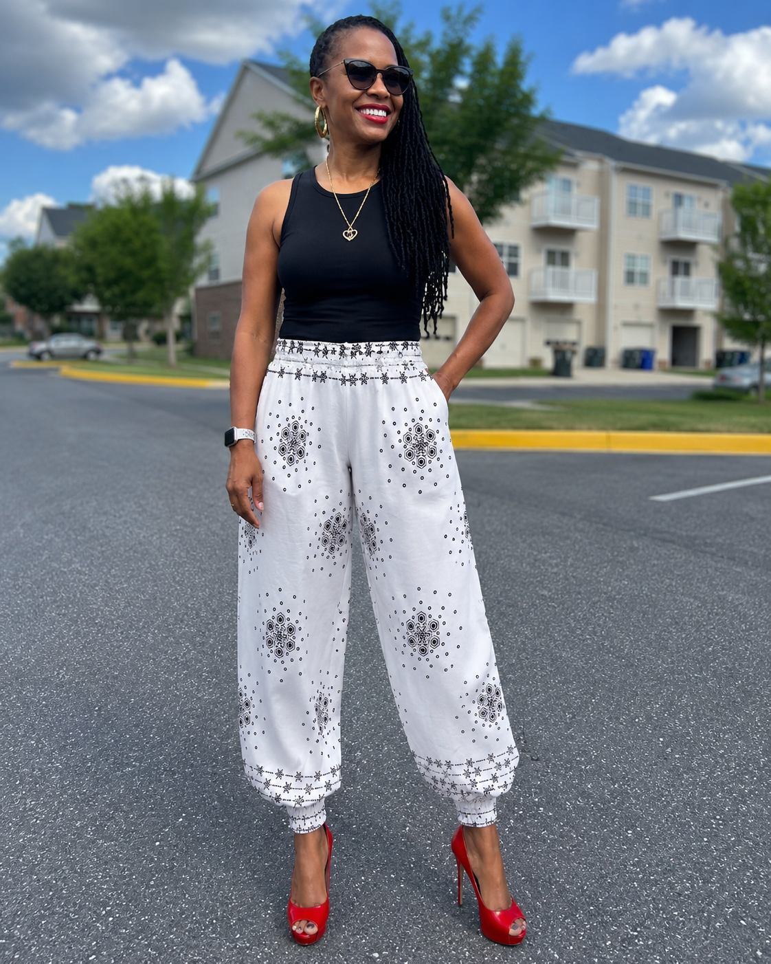 Omari Snow African Print Fabric