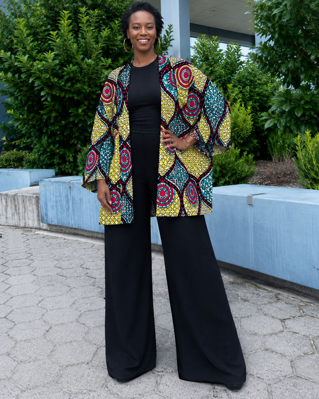 Lukaya Sunburst African Print Fabric