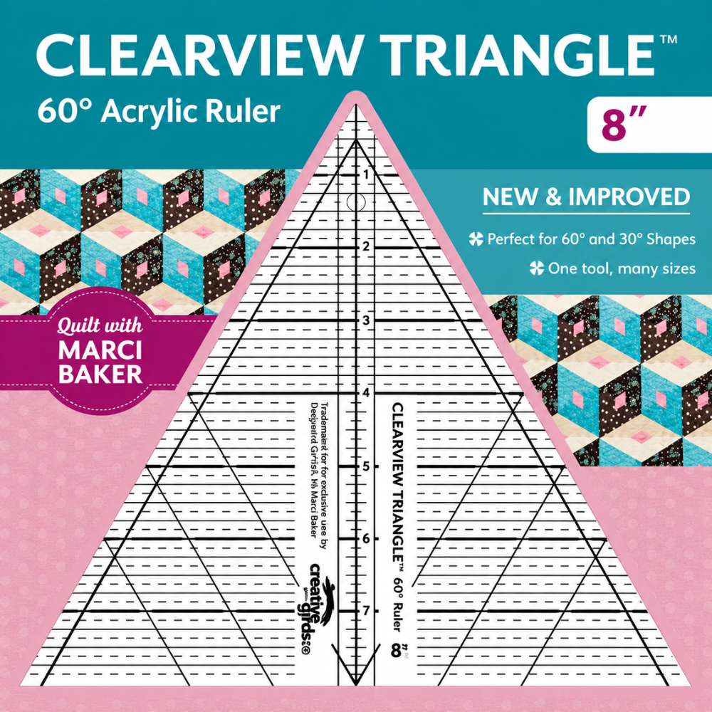 VZ RULER CLEARVIEW TRIANGLE 8IN