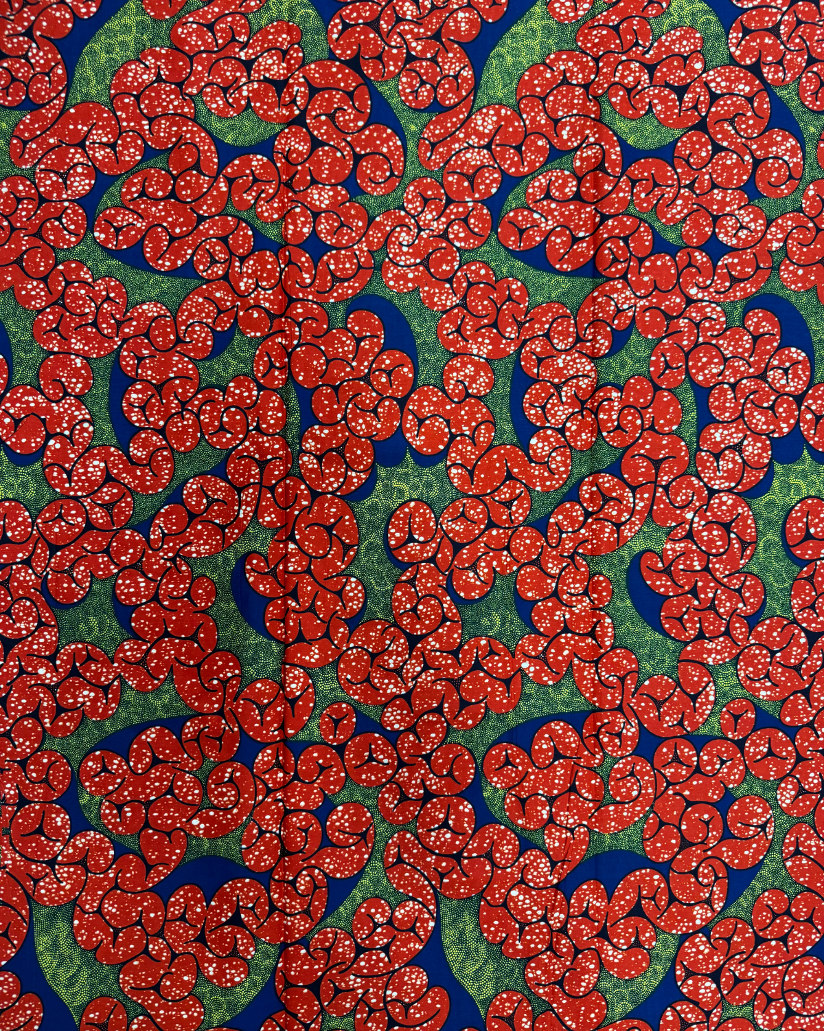 Coral Rhythm African Print Fabric