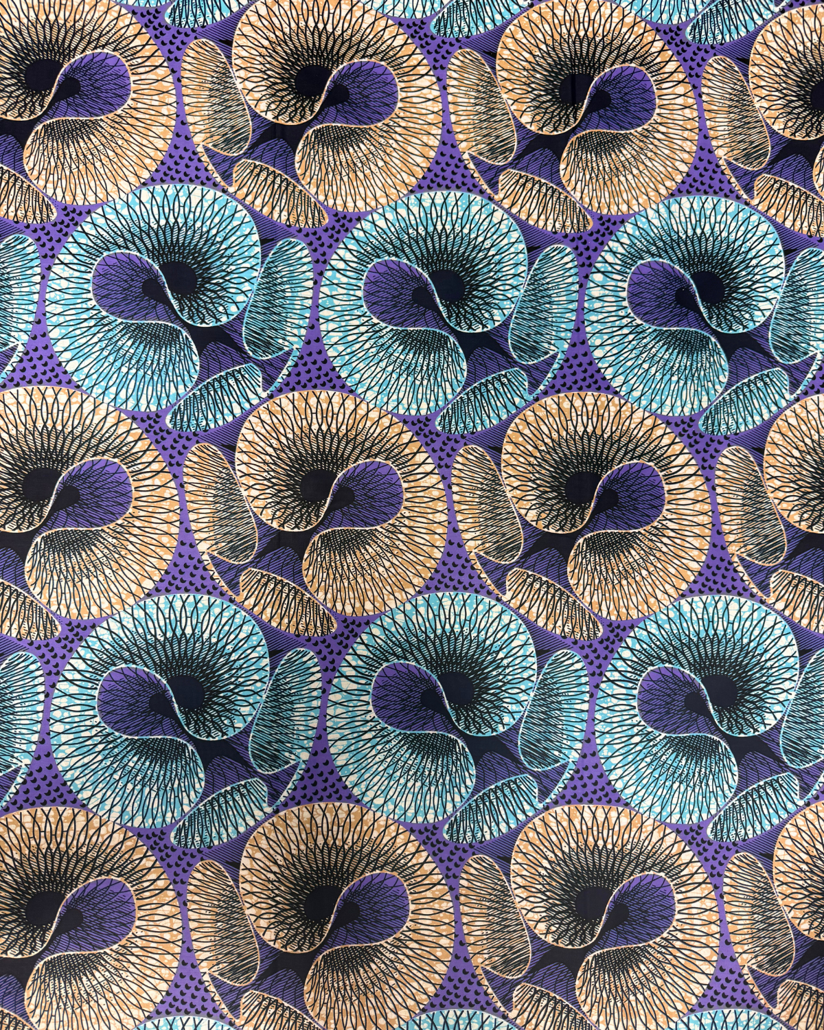 Cosmic Spiral African Print Fabric