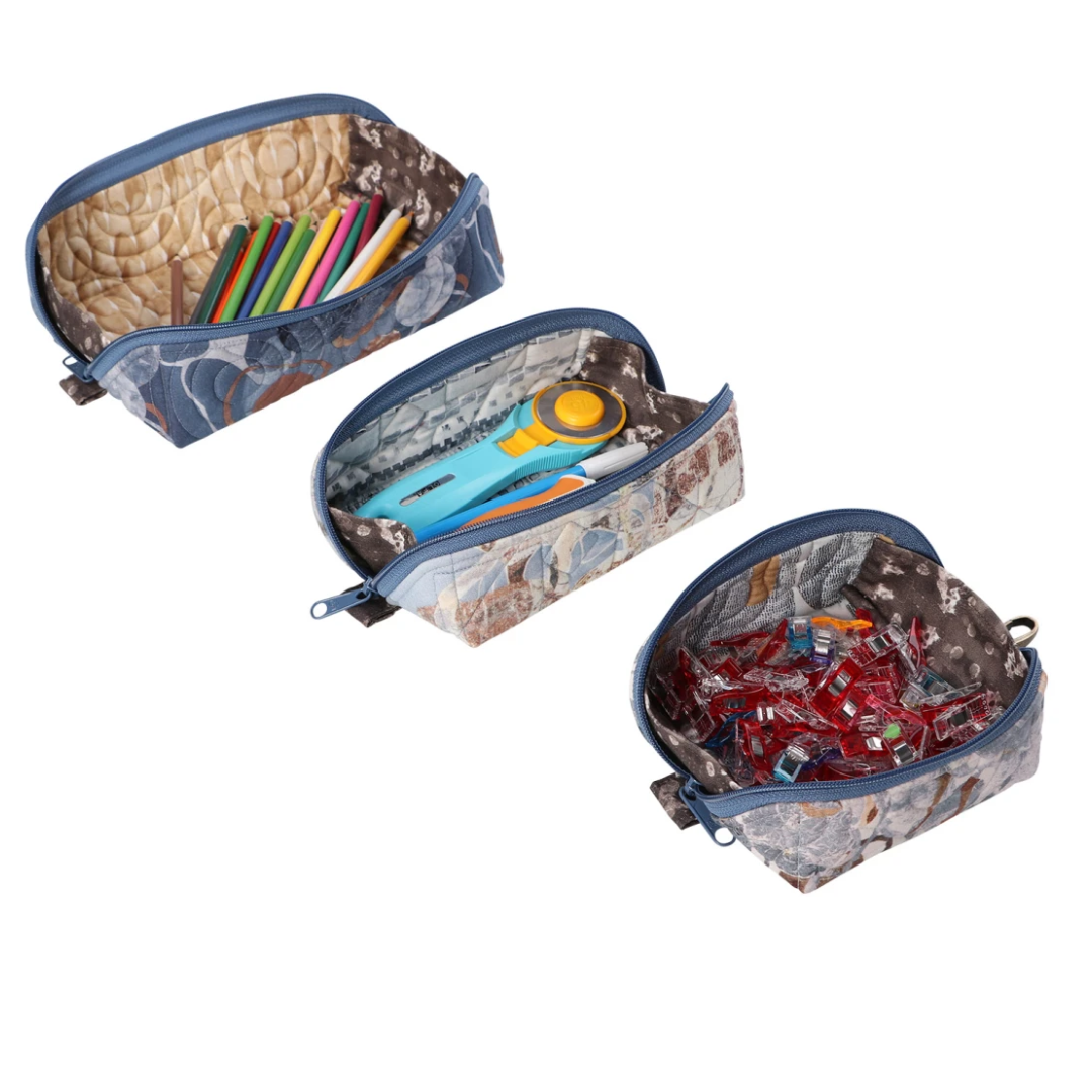 Drop Zone Zippered Tray Trio Pattern