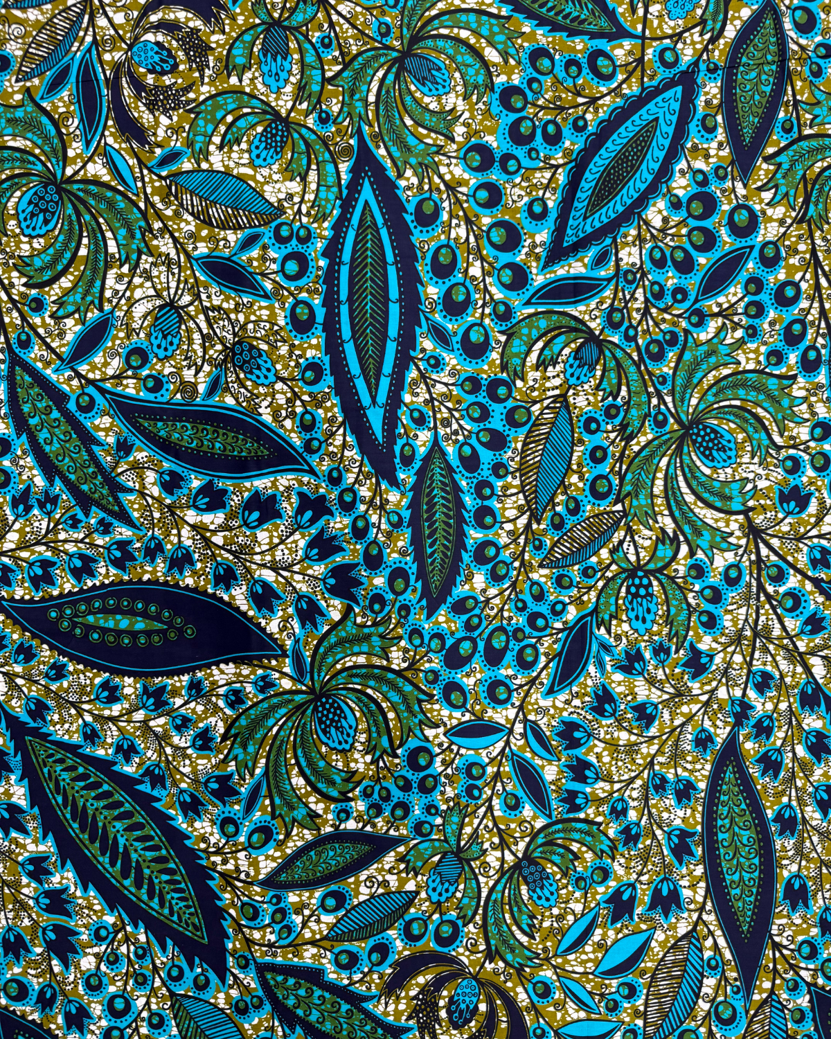 Emerald Garden African Print Fabric