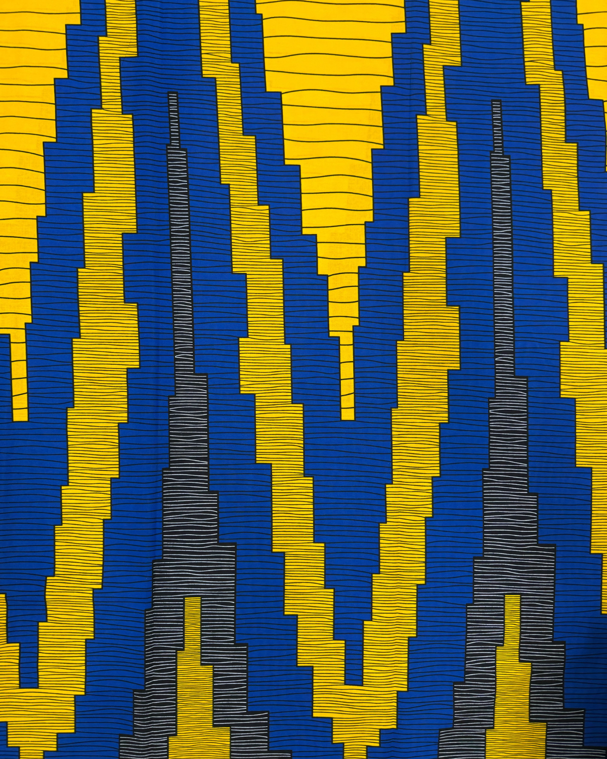 Golden Ascent African Print Fabric