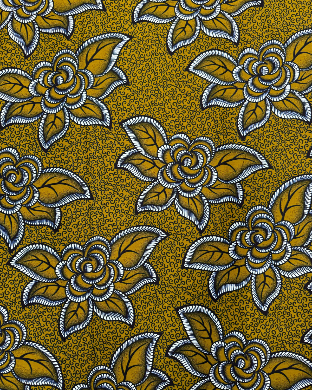 Sunlit Rosette African Print Fabric