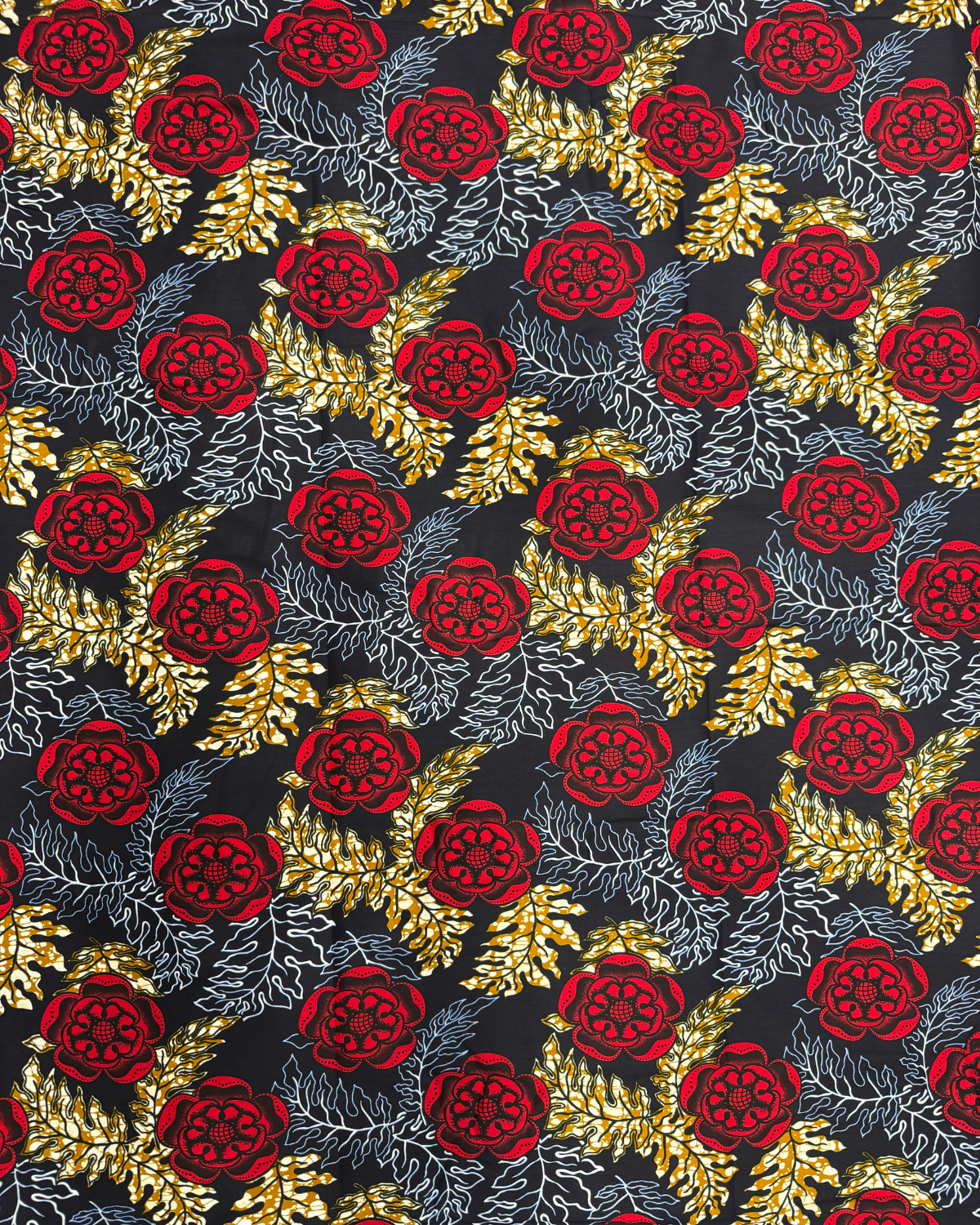 Floral Firelight African Print Fabric
