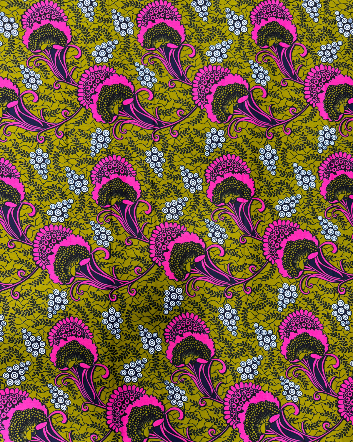 Hot Pink Harvest African Print Fabric
