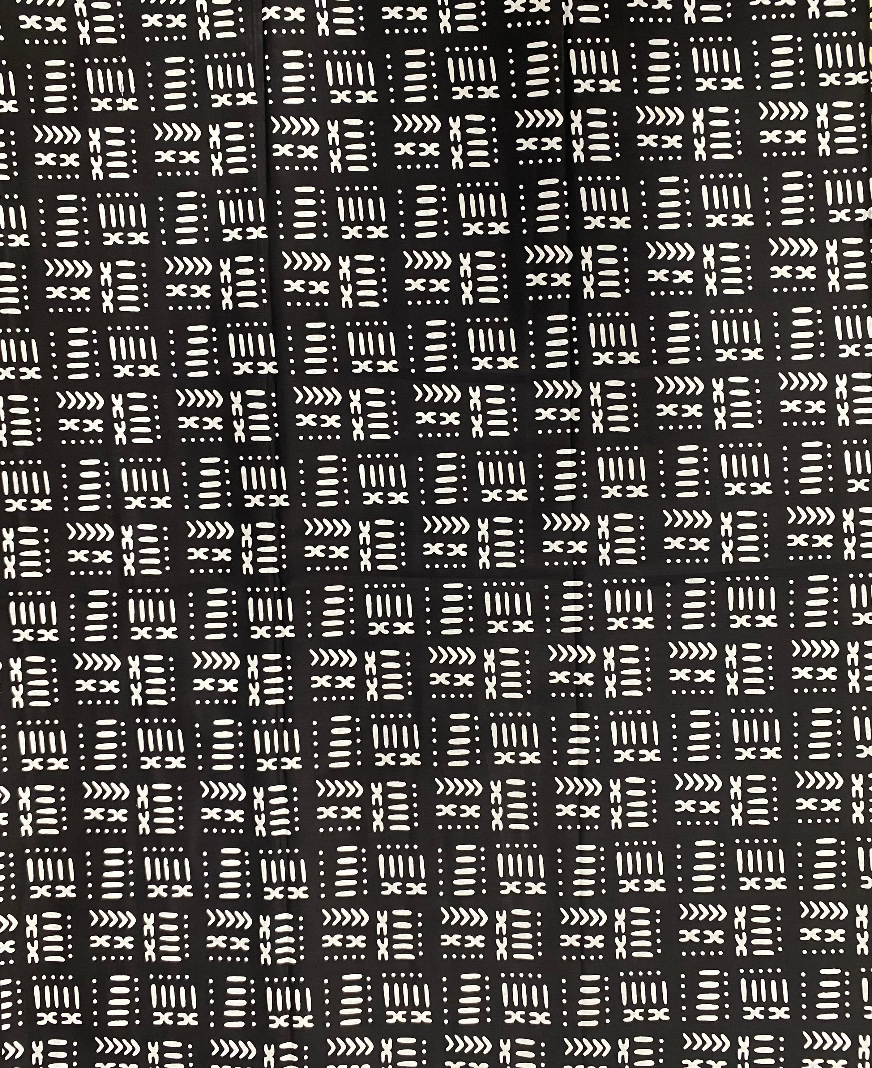 Mighty Motif African Print Fabric - 100% Cotton, 44" Wide, Bold and Striking